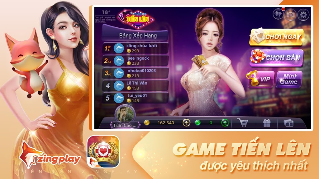 Tiến lên Miền Nam - Tiến Lên - ZingPlay Captura de pantalla 1