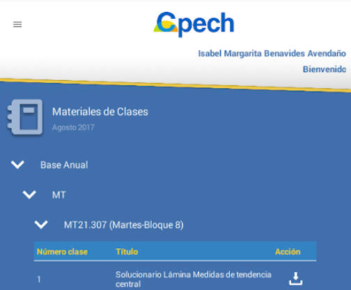 Schermata App Cpech 2
