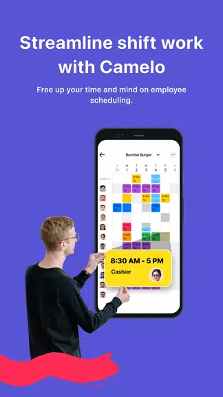 Camelo: Work Schedule Maker Скриншот 1