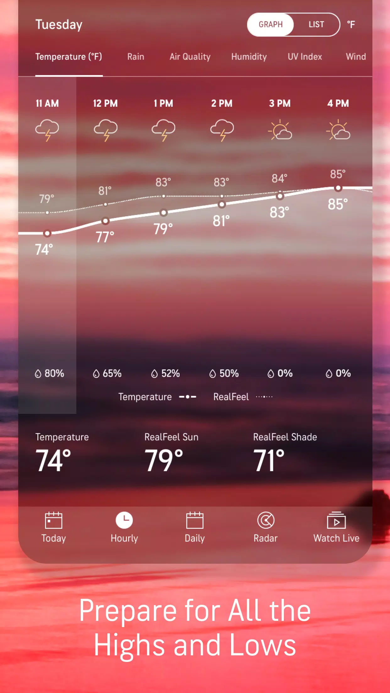AccuWeather Capture d'écran 4