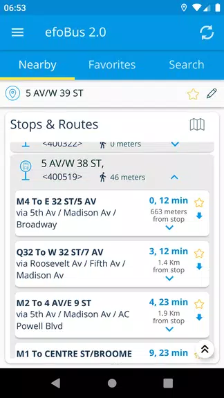efoBus 2.0 - Transit on time Screenshot 1