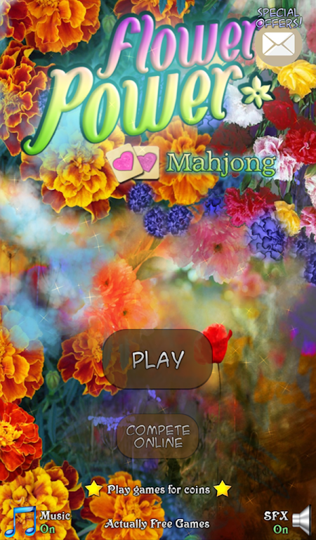 Hidden Mahjong: Flower Power Schermafbeelding 1