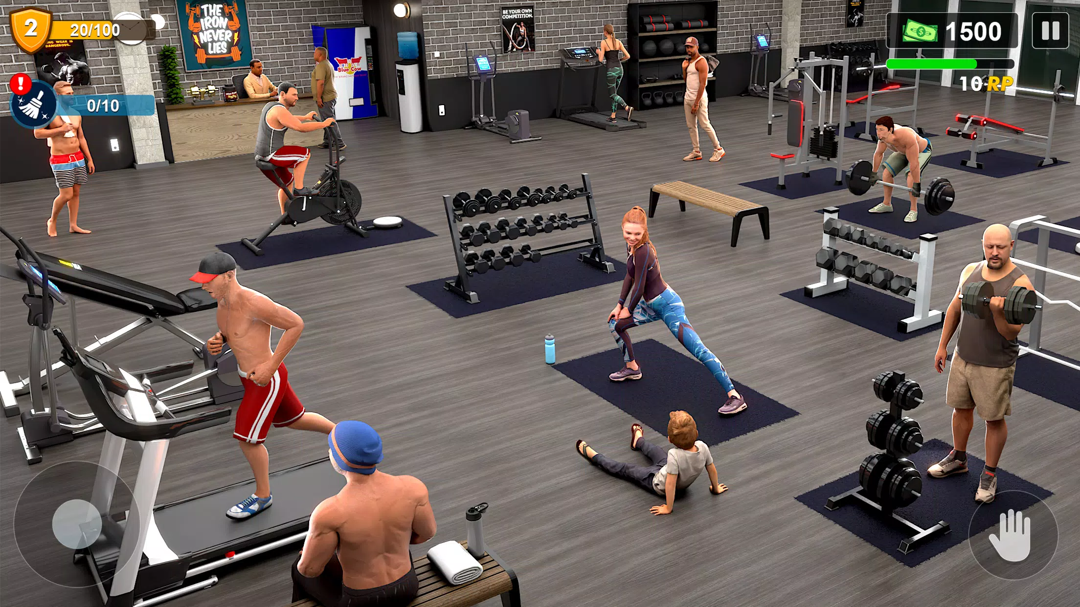 Workout Gym Simulator Game 24 ภาพหน้าจอ 2