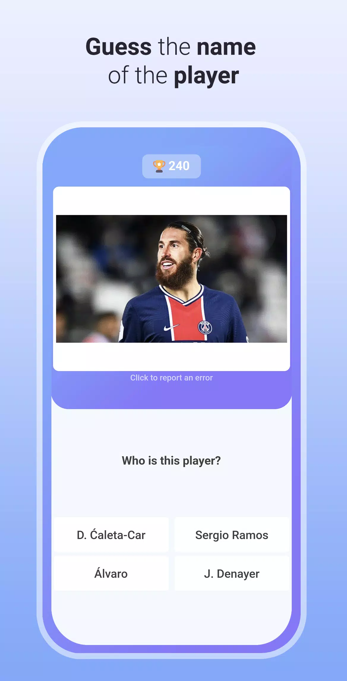 Quiz Soccer - Guess the name Скриншот 4