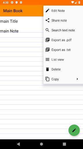 NoteBook: NoAds Notepad ဖန်သားပြင်ဓာတ်ပုံ 2