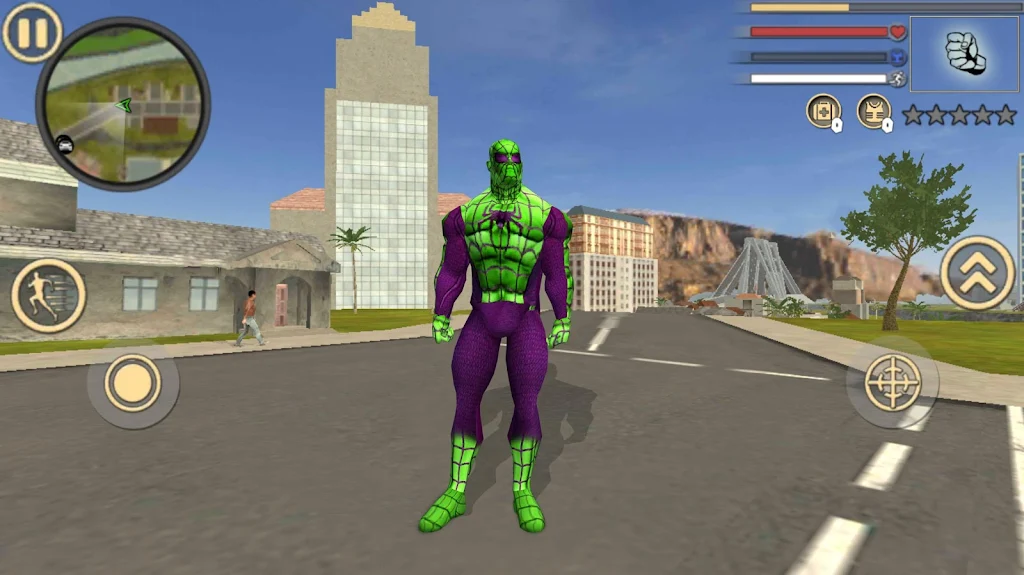 Spider Rope Hero Frog Ninja Strange Gangster Crime Capture d'écran 1