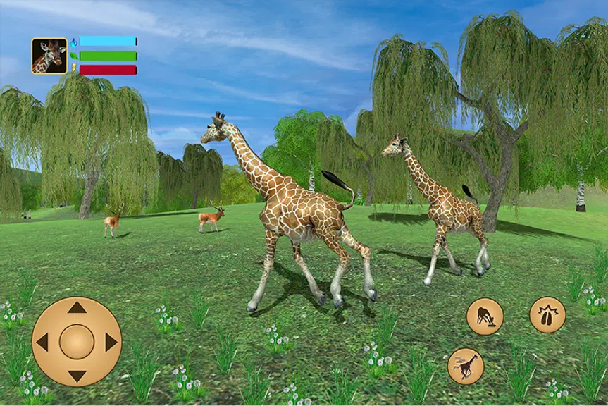 Giraffe Family Life Jungle Sim ภาพหน้าจอ 1