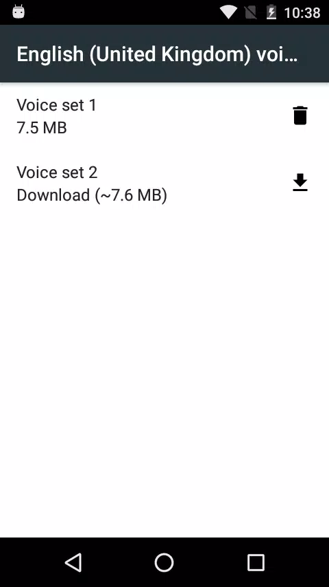 Speech Recognition & Synthesis Schermafbeelding 4