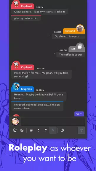 mRPG - Chat app to play RPGs スクリーンショット 2