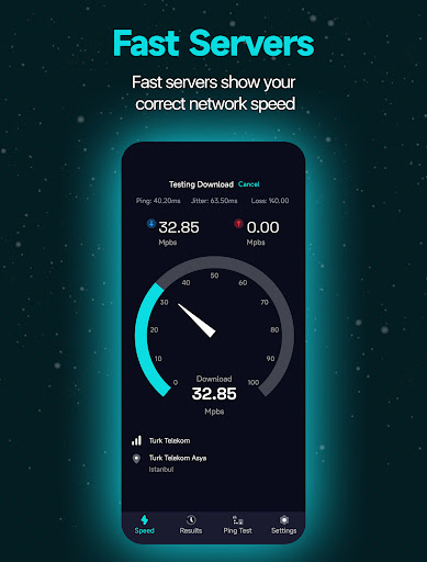 Schermata Internet Speed Test - VPNVerse 2