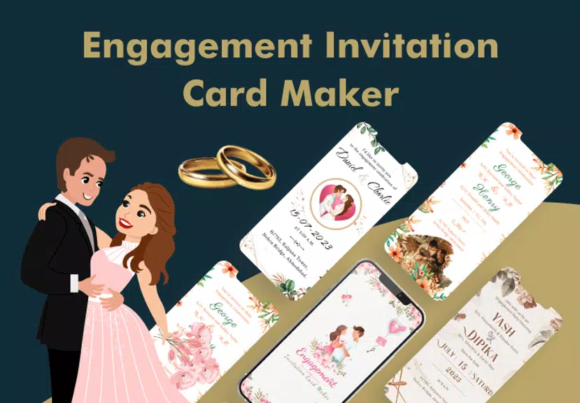 Schermata Engagement Card Maker & Design 1