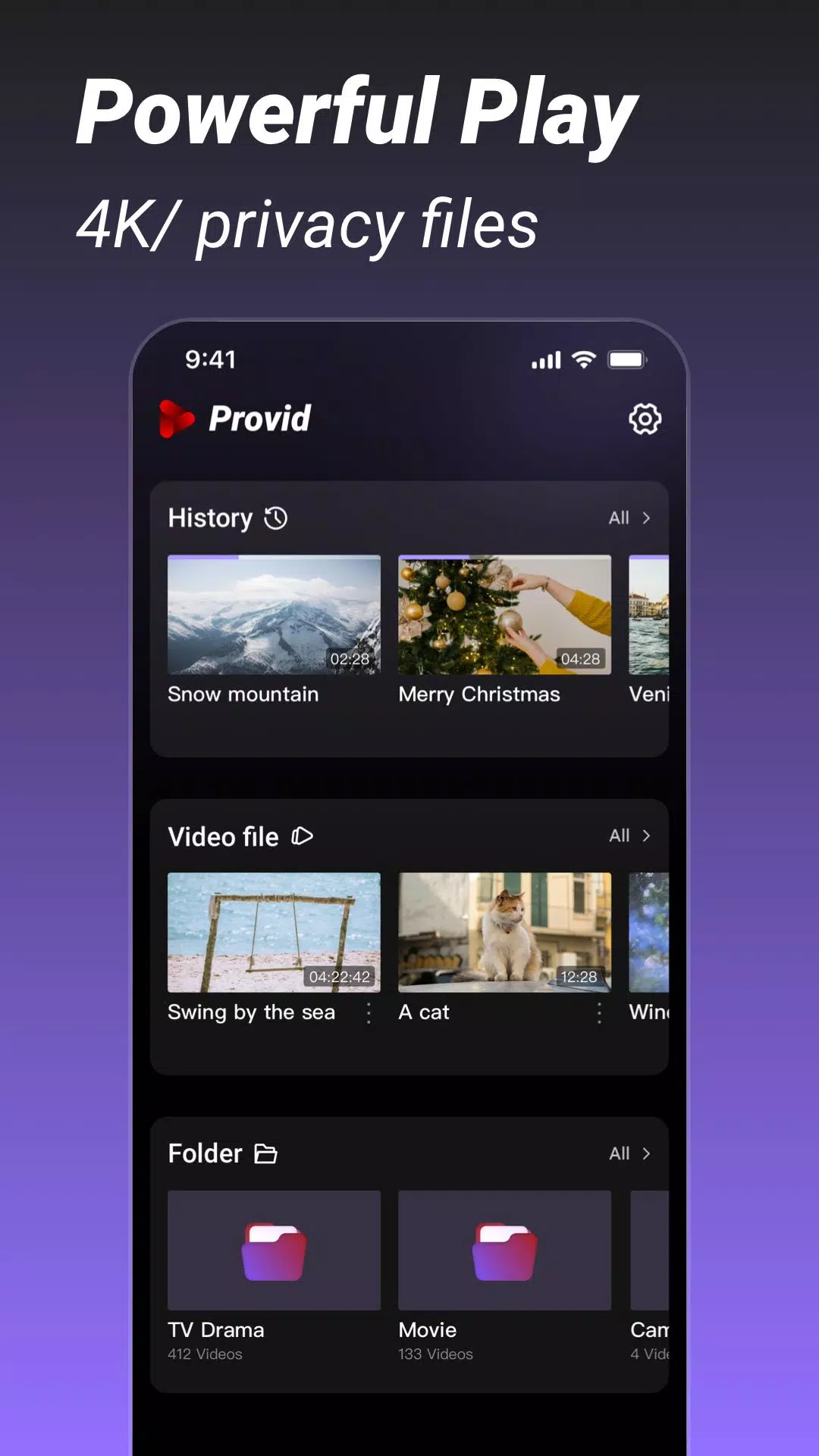 Provid - Video Player 스크린샷 2
