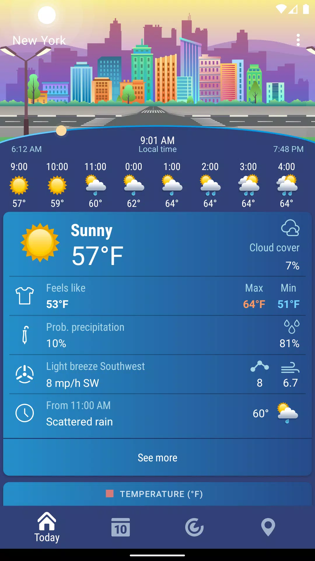 Weather XS PRO ဖန်သားပြင်ဓာတ်ပုံ 1