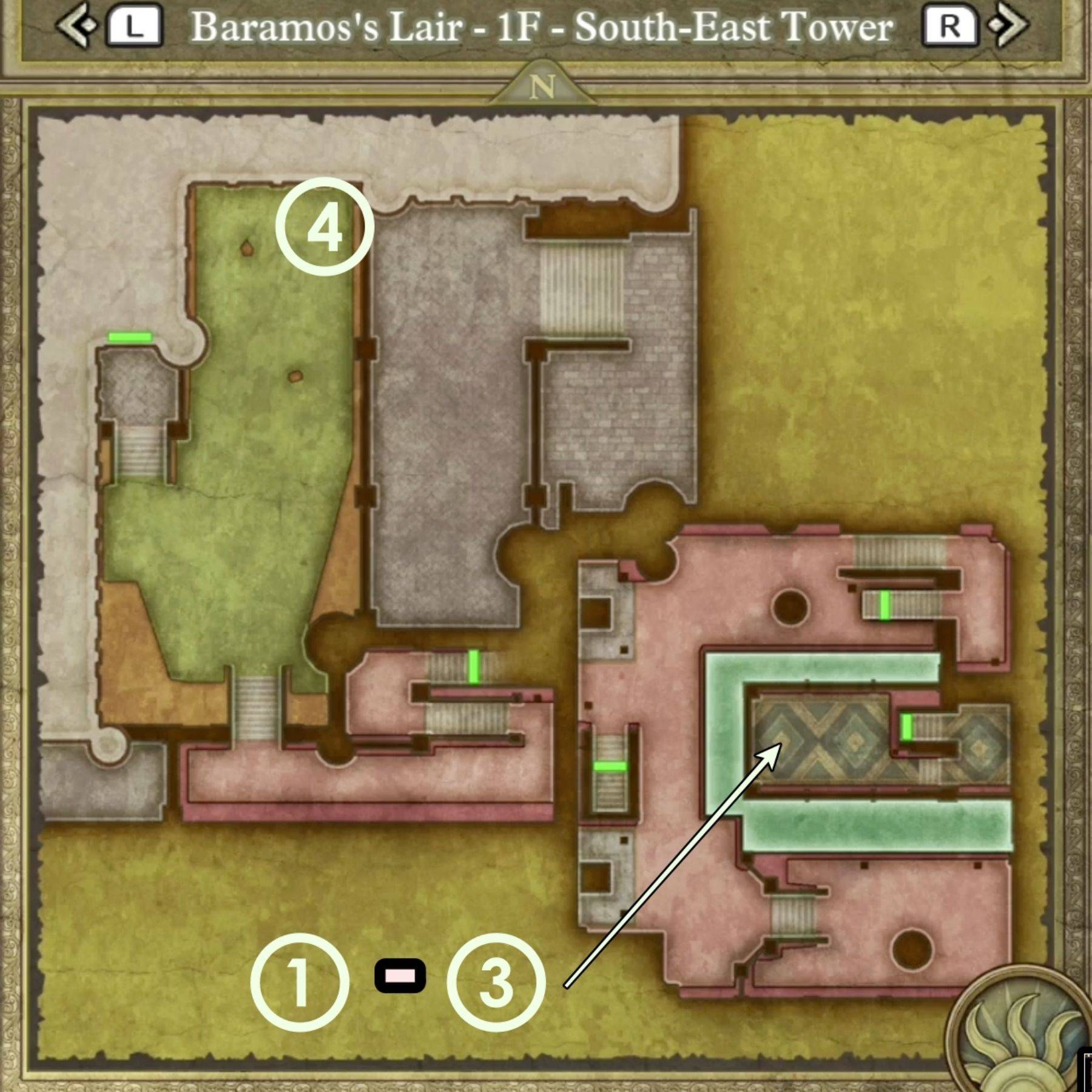 South-East Tower Map
