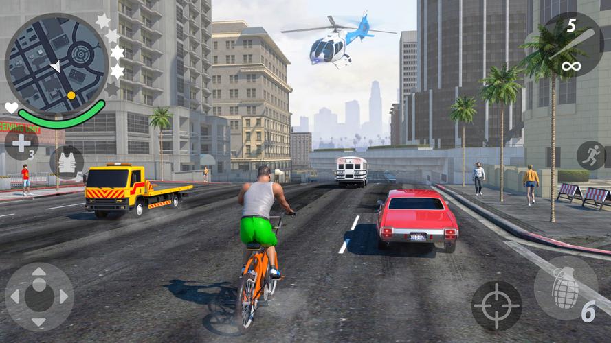 Rope Gangster Crime City Hero 스크린샷 1