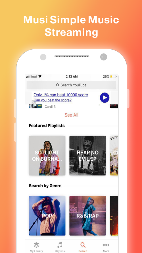 Musi : Simple Music Streaming Advice 2019 Capture d'écran 3