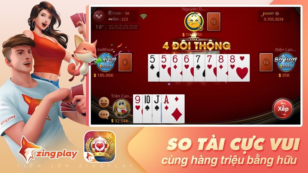 Tiến lên Miền Nam - Tiến Lên - ZingPlay Captura de pantalla 2