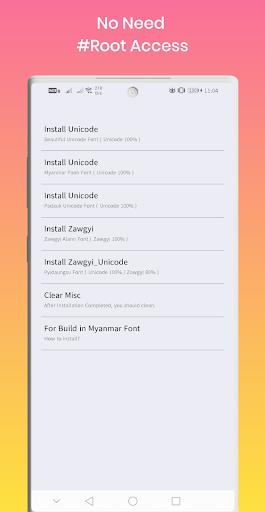 Unicode ⇄ Zawgyi Zrzut ekranu 2