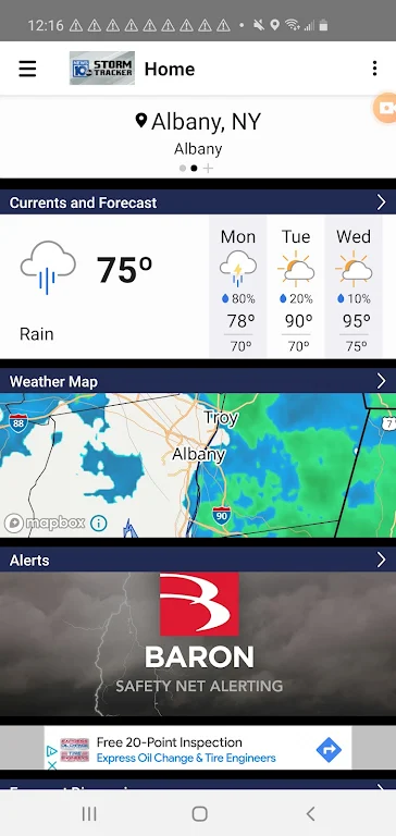WTEN Storm Tracker - NEWS10 ဖန်သားပြင်ဓာတ်ပုံ 1
