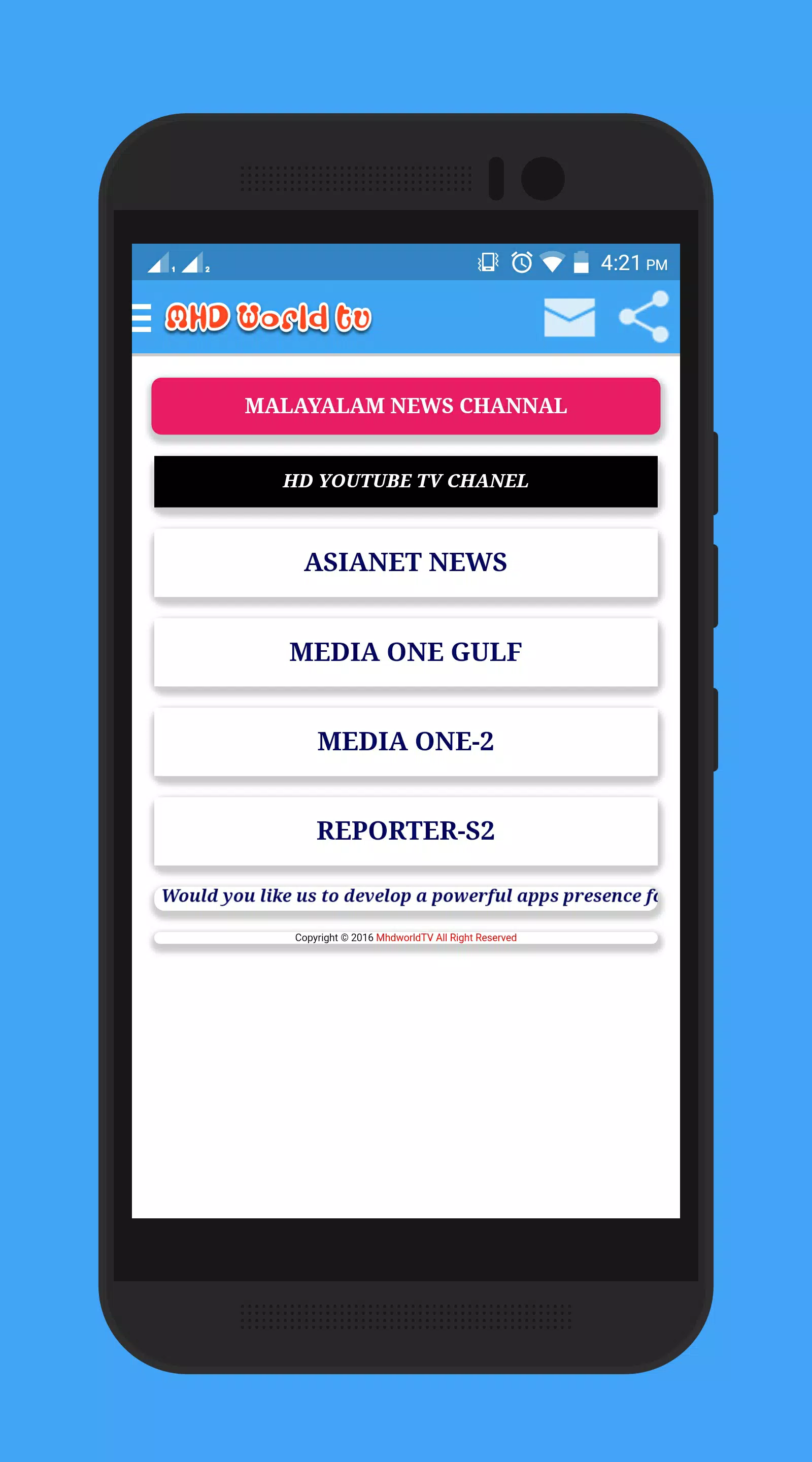 Mhd world tv Zrzut ekranu 2