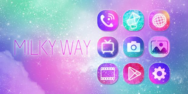 Milky Way GO Launcher Theme应用截图第1张