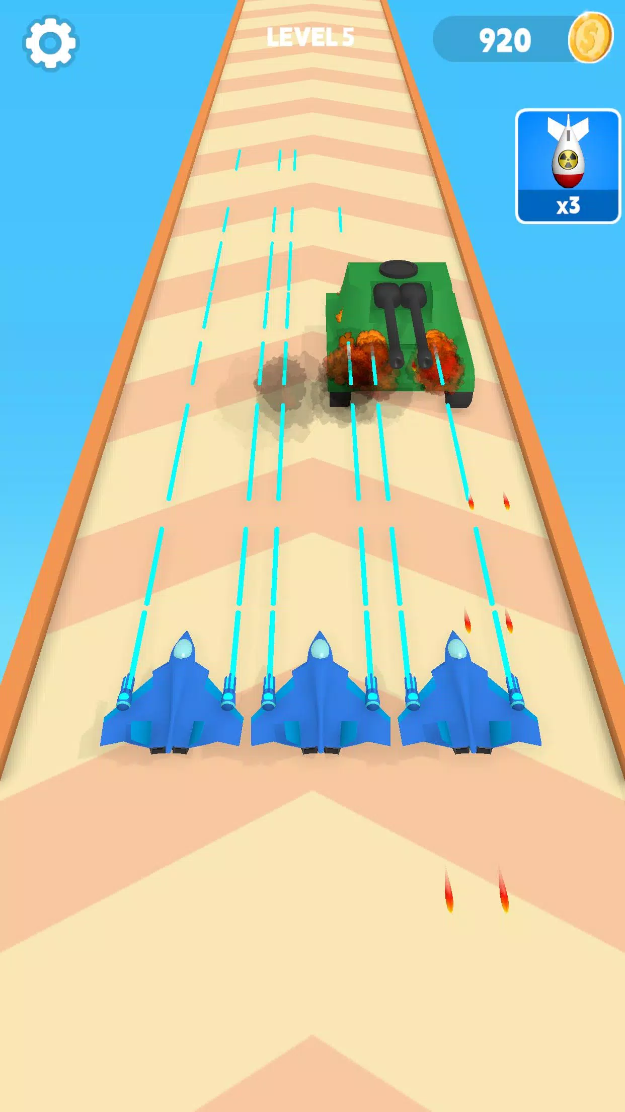 Schermata Warplane VS Tank:Shooting Game 3