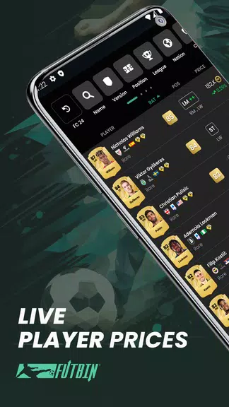 FUTBIN 24 Database & Draft 스크린샷 1