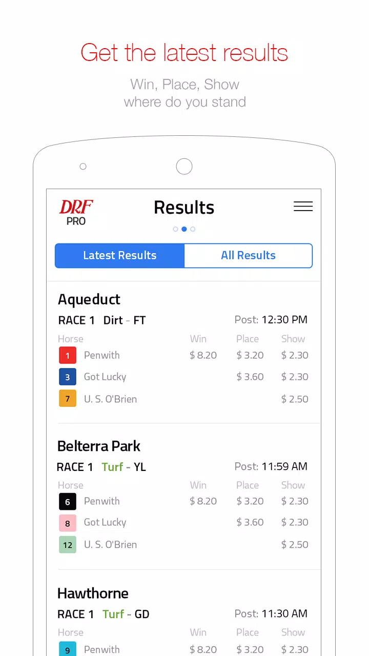 Daily Racing Form Ekran Görüntüsü 2
