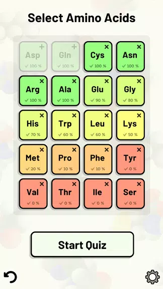 Amino Acid Quiz Captura de tela 2