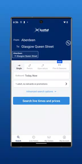 ScotRail Train Times & Tickets Ảnh chụp màn hình 1