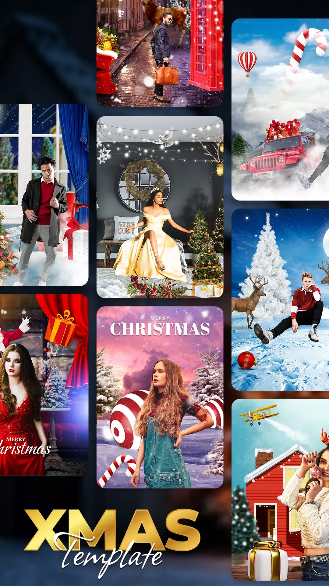 Christmas Photo Frames, Editor應用截圖第3張