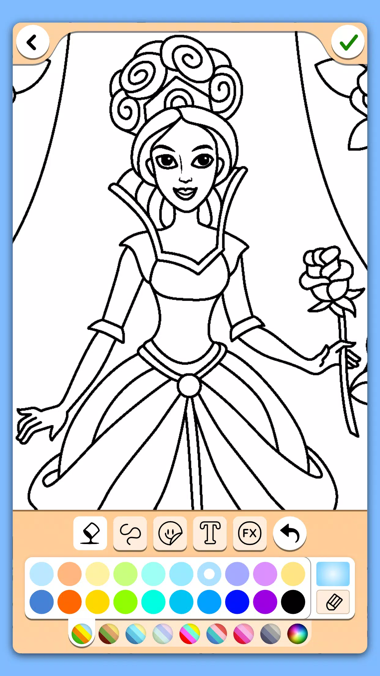 Schermata Coloring for girls and women 4