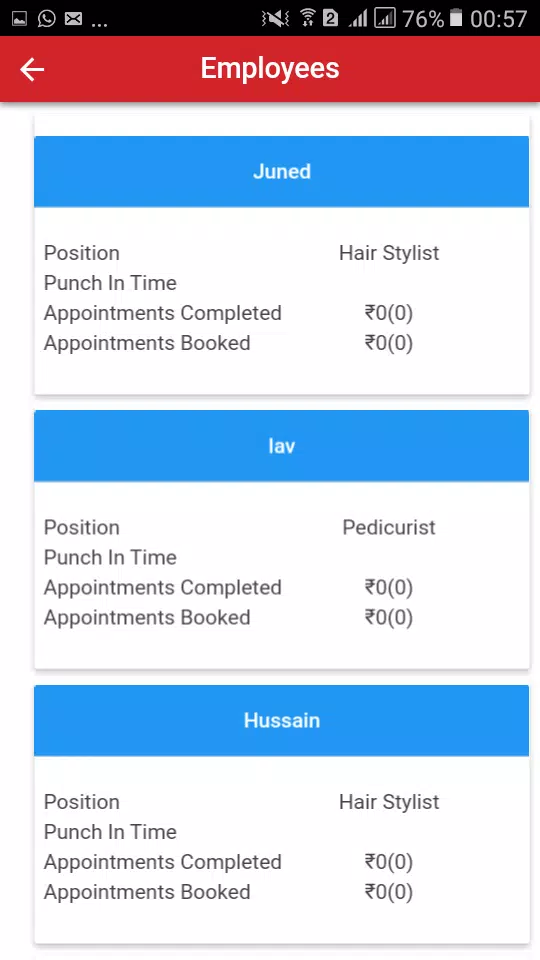Be U Salons Partner App Captura de tela 1