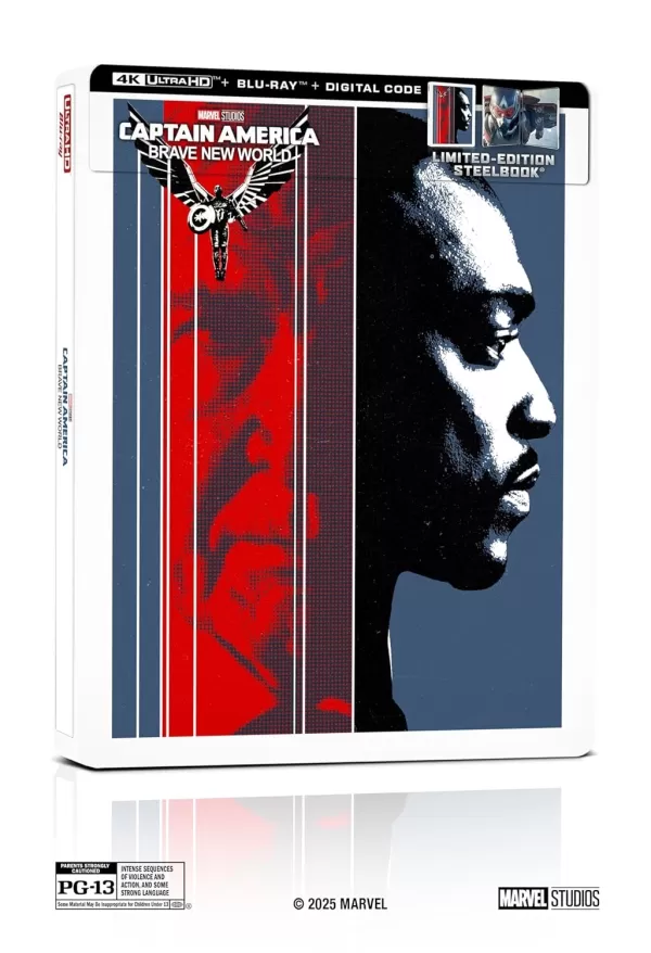 Captain America: ရဲရင့်သောကမ္ဘာသစ် 4K သံမဏိစာအုပ်