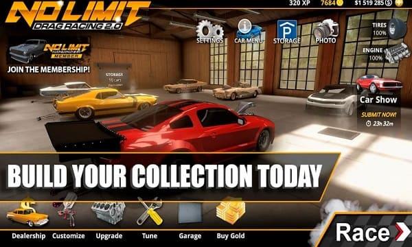 No Limit Drag Racing Mod スクリーンショット 1