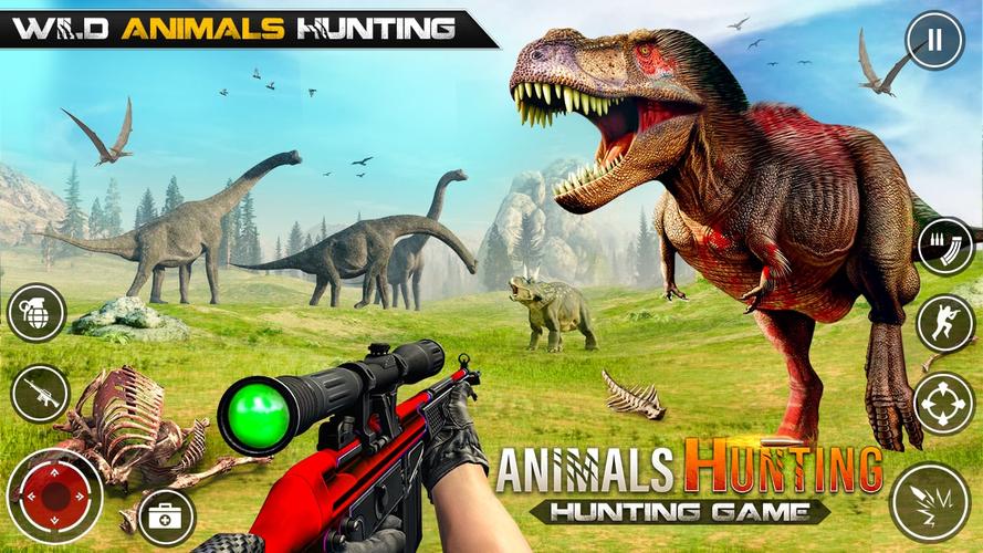 Dinosaur Hunting Gun Games Capture d'écran 1