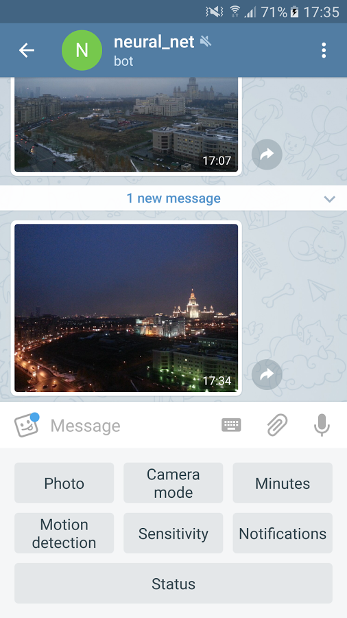 Telephoto - CCTV via Telegram Captura de pantalla 1