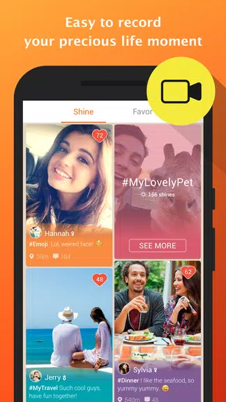 Shine -Selfie,Video,Meet स्क्रीनशॉट 3