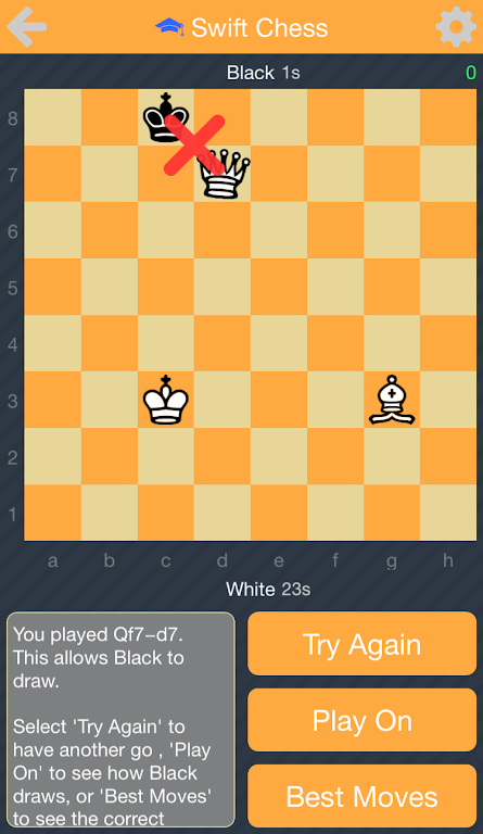 Swift Chess Puzzles (Lite) ဖန်သားပြင်ဓာတ်ပုံ 2