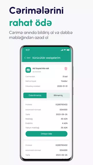 Schermata SMSRadar.az DYP AYNA cərimələr 3