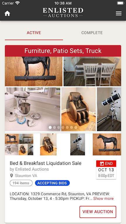 Schermata Enlisted Auctions 3