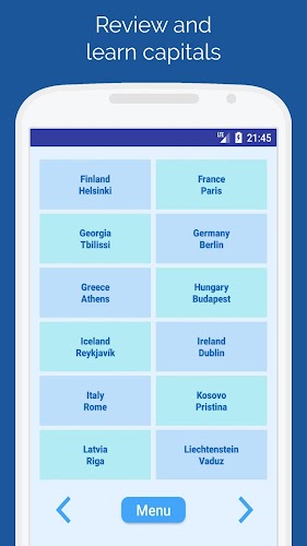Capitals of the countries Quiz スクリーンショット 3