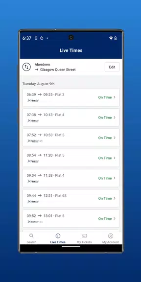 ScotRail Train Times & Tickets Ảnh chụp màn hình 4