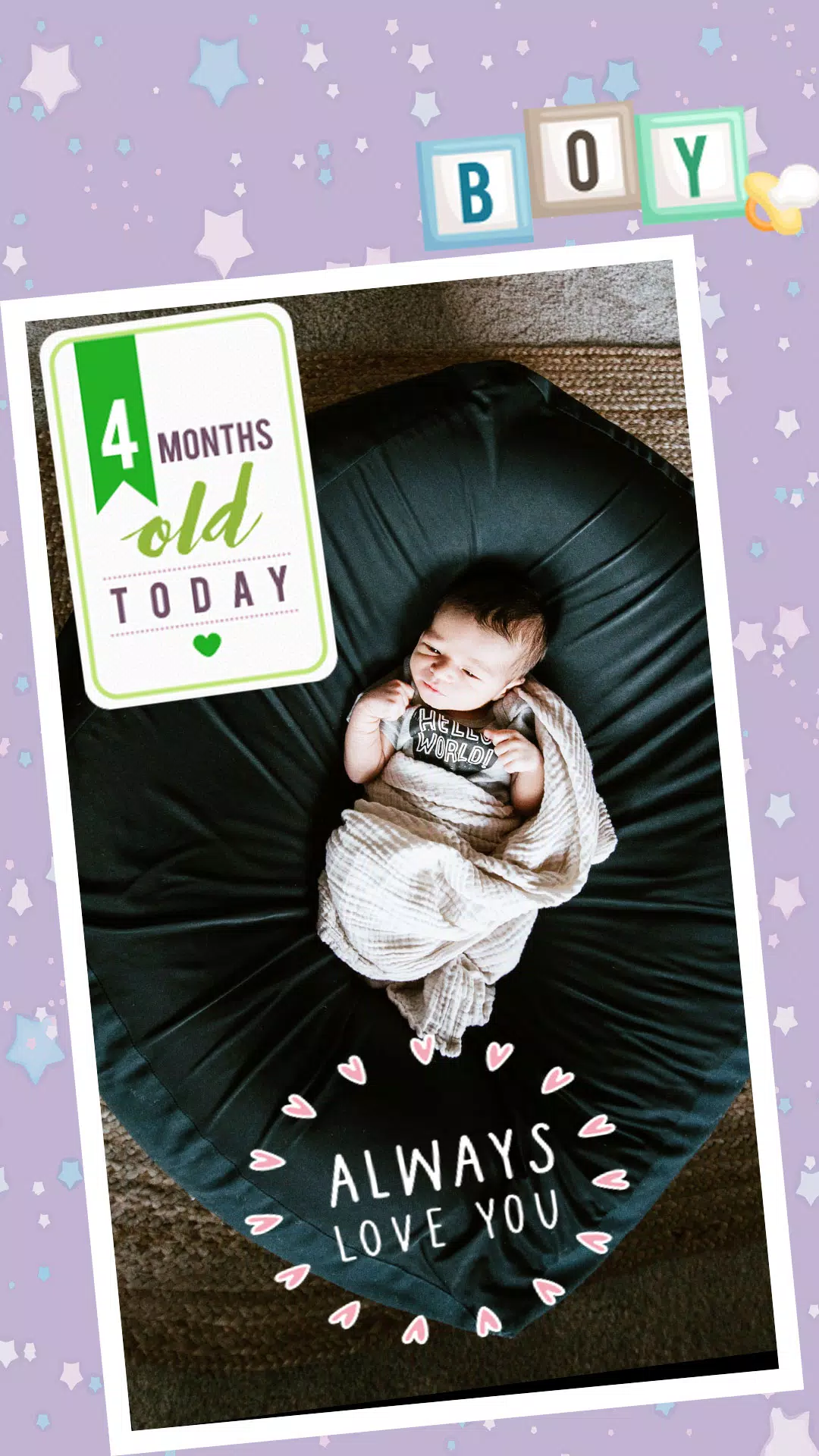 Baby Photo Editor App स्क्रीनशॉट 1
