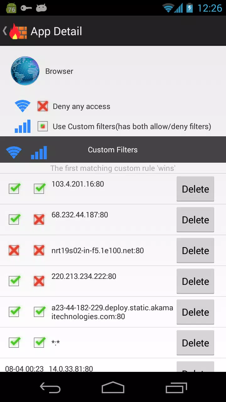 NoRoot Firewall Tangkapan skrin 2