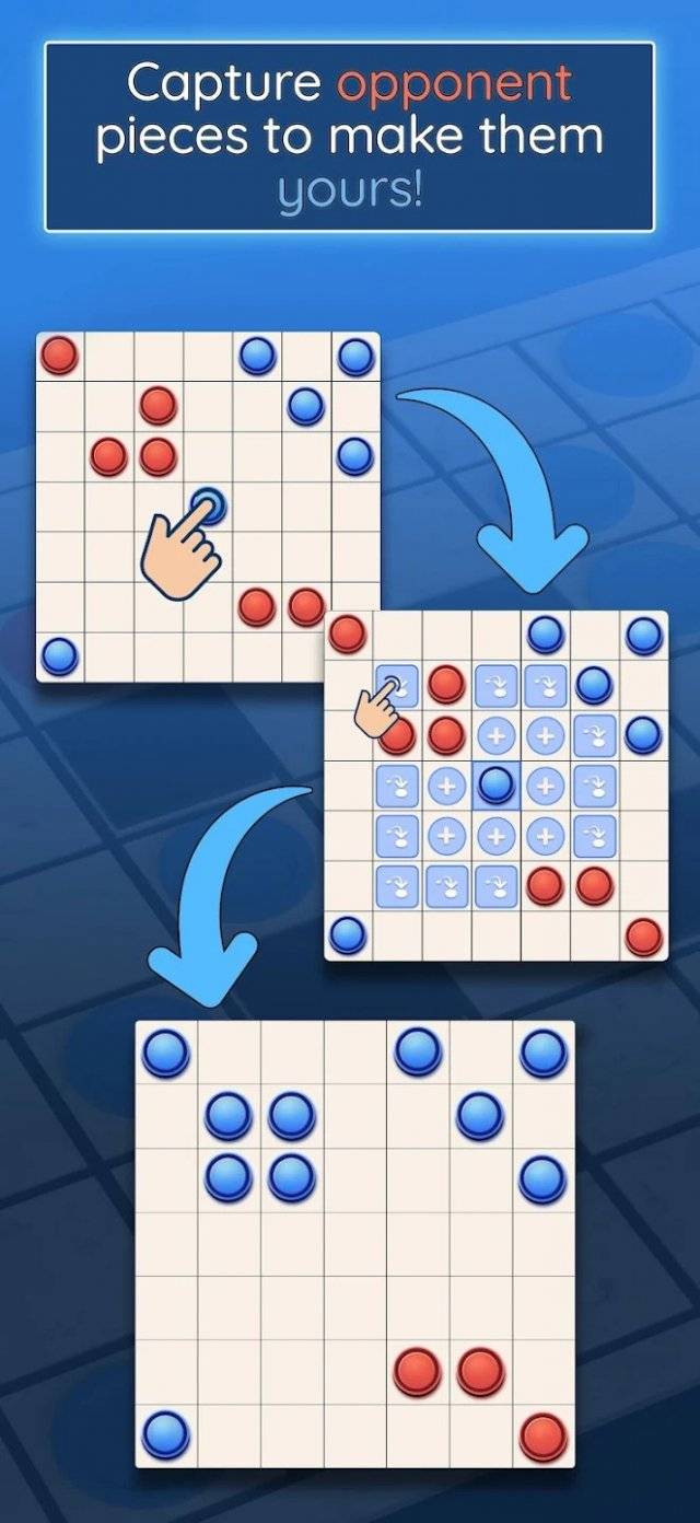 A checkerboard with red and blue tiles