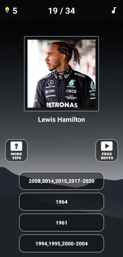 Formula 1:Guess F1 Driver Quiz Captura de pantalla 4