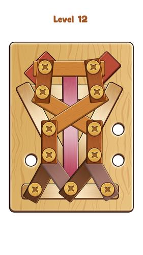Nuts & Bolts Wood Screw Puzzle Screenshot 2