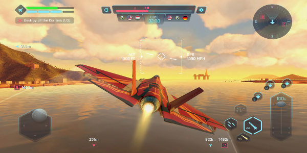 Sky Warriors: Airplane Games Captura de pantalla 3