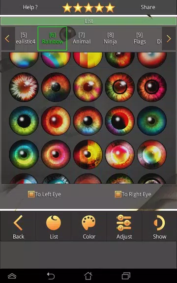 Sharingan - Eye And Hair Color 스크린샷 4
